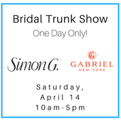 Bridal Trunk Show April 14 Simon G- Gabriel and Co
