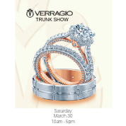 Verragio and A. Jaffe Trunk Show- Saturday March 30 Verragio and A. Jaffe Trunk Show- Saturday March 30