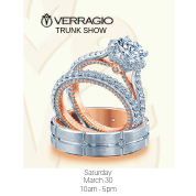 Verragio and A. Jaffe Trunk Show- Saturday March 30