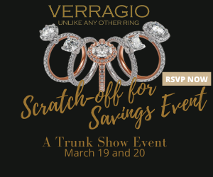 ​Verragio Scratch-off For Savings Event at Adlers Jewelers