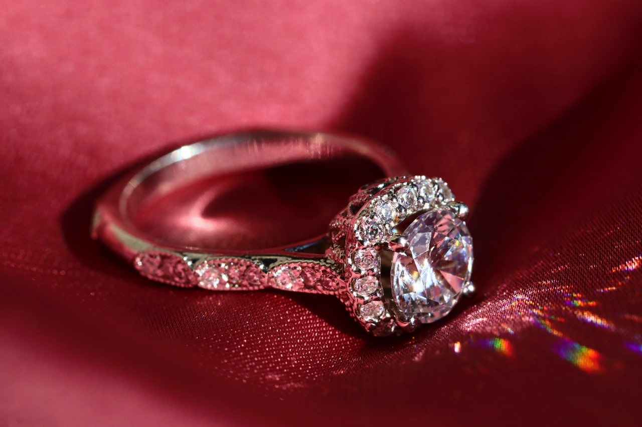 Halo Engagement Ring