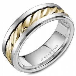 Bleu Royale Wedding Band RYL-018WY85-M10 Bleu Royale Wedding Band RYL-018WY85-M10