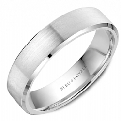 Bleu Royale Wedding Band RYL-118W55 Bleu Royale Wedding Band RYL-118W55