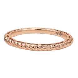 GABRIEL AND CO FASHION TWISTED STACKING RING