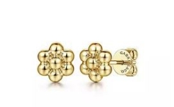 GABRIEL AND CO FASHION BUJUKAN FLOWER EARRINGS