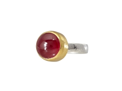 GURHAN SILVER ONE OF A KIND RUBY RING