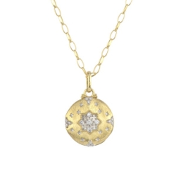 JUDE FRANCES MOROCCAN DIAMOND FLOWER PENDANT