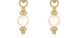 JUDE FRANCES PROVENCE PEARL AND DIAMOND EARRING CHARMS