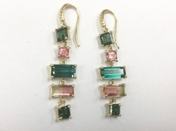 MULTI TOURMALINE EARRIINGS