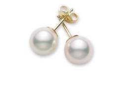 MIKIMOTO PEARL STUD EARRINGS