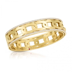 ROBERTO COIN NAVARRA DIAMOND BANGLE BRACELET