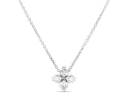 LOVE IN VERONA SMALL FLOWER DIAMOND PENDANT