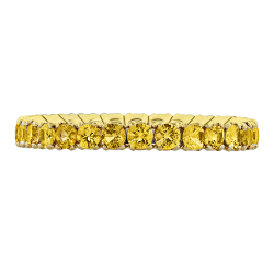 SPARK YELLOW SAPPHIRE ETERNITY STACKING BAND