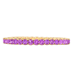 SPARK PINK SAPPHIRE ETERNITY STACKING BAND
