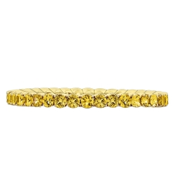 SPARK YELLOW SAPPHIRE STACKING ETERNITY BAND