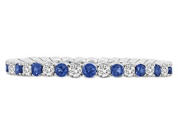 SPARK SAPPHIRE AND DIAMOND STACKING BAND