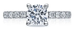 Tacori SCULPTED CRESCENT Engagement Ring 33-2.5 RD 7.5 P