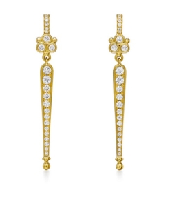 BATON DIAMOND EARRINGS