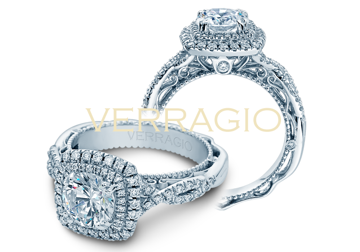 Shop the Verragio Engagement Ring AFN-5048CU-4-GL