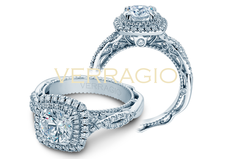Verragio halo twist engagement ring hotsell