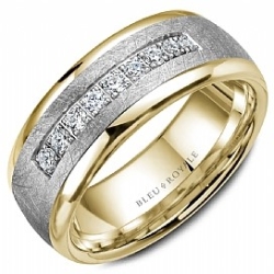 Bleu Royale  Wedding Band RYL-109WYD75-M10