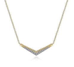 GABRIEL AND CO FASHION GABRIEL AND CO BUJUKAN CHEVRON DIAMOND NECKLACE