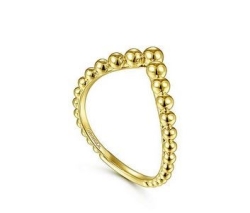 GABRIEL AND CO FASHION BUJUKAN CURVED STACK RING
