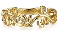 GABRIEL AND CO FASHION FLORAL STACKABLE BAND