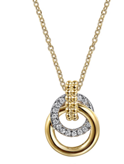 GABRIEL AND CO FASHION BUJUKAN DIAMOND KNOT PENDANT