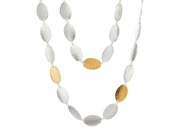 GURHAN SILVER MANGO  NECKLACE- 36 INCH