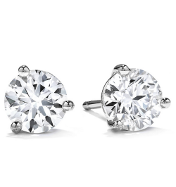 Hearts On Fire HOF CLASSIC Earrings 3- PRONG