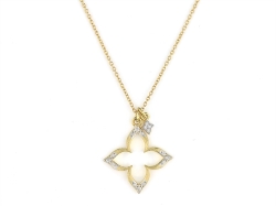 JUDE FRANCES MOROCCAN OPEN DIAMOND FLOWER PENDANT