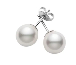 MIKIMOTO PEARL STUD EARRINGS