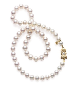 MIKIMOTO PEARL AND DIAMOND EARRING