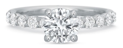 Precision Set Modern Classic Engagement Ring 233128W