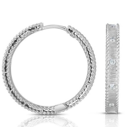 ROBERTO COIN PRINCESS HOOP EARRINGS