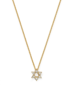 ROBERTO COIN TINY TREASURES STAR OF DAVID DIAMOND PENDANT