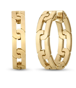 ROBERTO COIN NAVARRA LARGE  HOOP EARRINGS