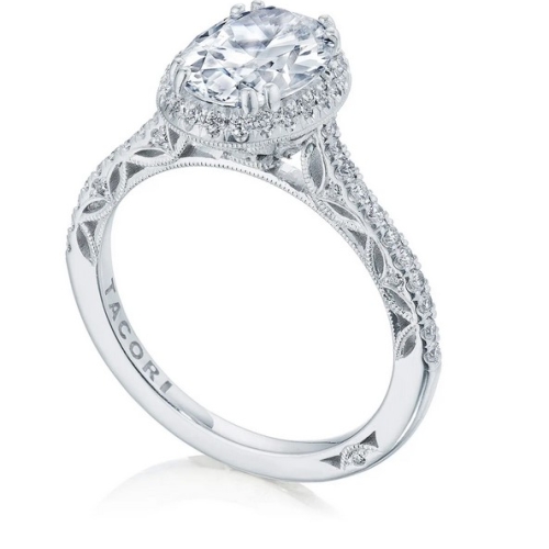 TACORI DANTELA DIAMOND HALO ENGAGEMENT RING
