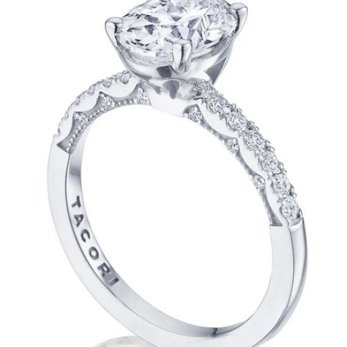 TACORI COASTAL CRESCENT DIAMOND ENGAGEMENT RING
