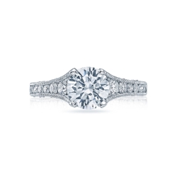 TACORI REVERSE CRESCENT Engagement Ring HT 2510 7.5 1/2X