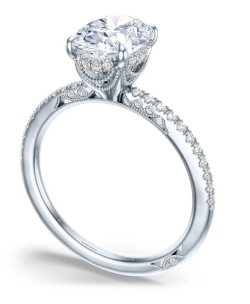 TACORI Dantela Engagement Ring 2626 RD 6 W