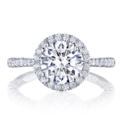 TACORI Petite Crescent Engagement Ring HT 2571 RD 7 W