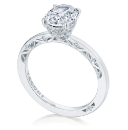 TACORI DANTELA Engagement Ring 2689 1.7 OV 9.5X7 W