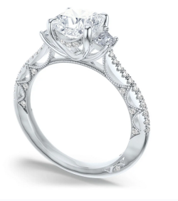 TACORI LUNETTA Engagement Ring 2725 2.2 RD 9.5 W