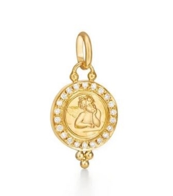 TEMPLE ST CLAIR ANGEL DIAMOND PAVE PENDANT