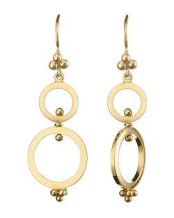 TEMPLE ST CLAIR CLASSIC DOUBE RING SPIN EARRINGS