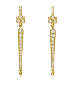 TEMPLE ST CLAIR BATON DIAMOND EARRINGS