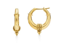 TEMPLE ST CLAIR HELLENISTIC HOOP EARRINGS