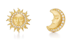 TEMPLE ST CLAIR SOLE LUNA DIAMOND EARRINGS.